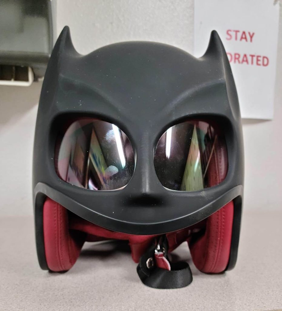 HJTK Batman Helmet Matte Black Suede