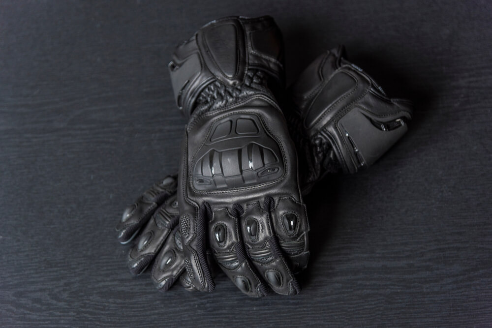 Racing motorcycle riding gloves